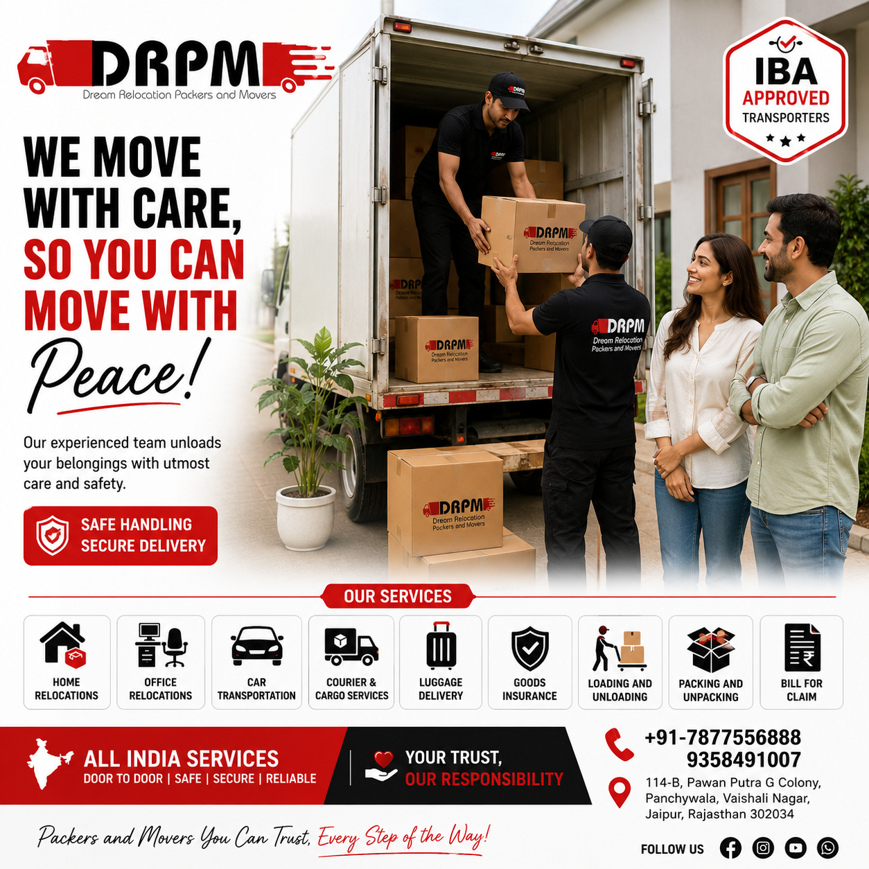 Cost of Packers and Movers in Jaipur